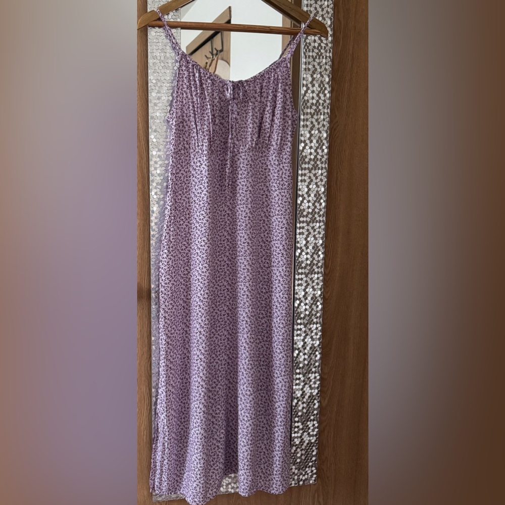Women's Old Navy purple floral cami shift dress, XS petite